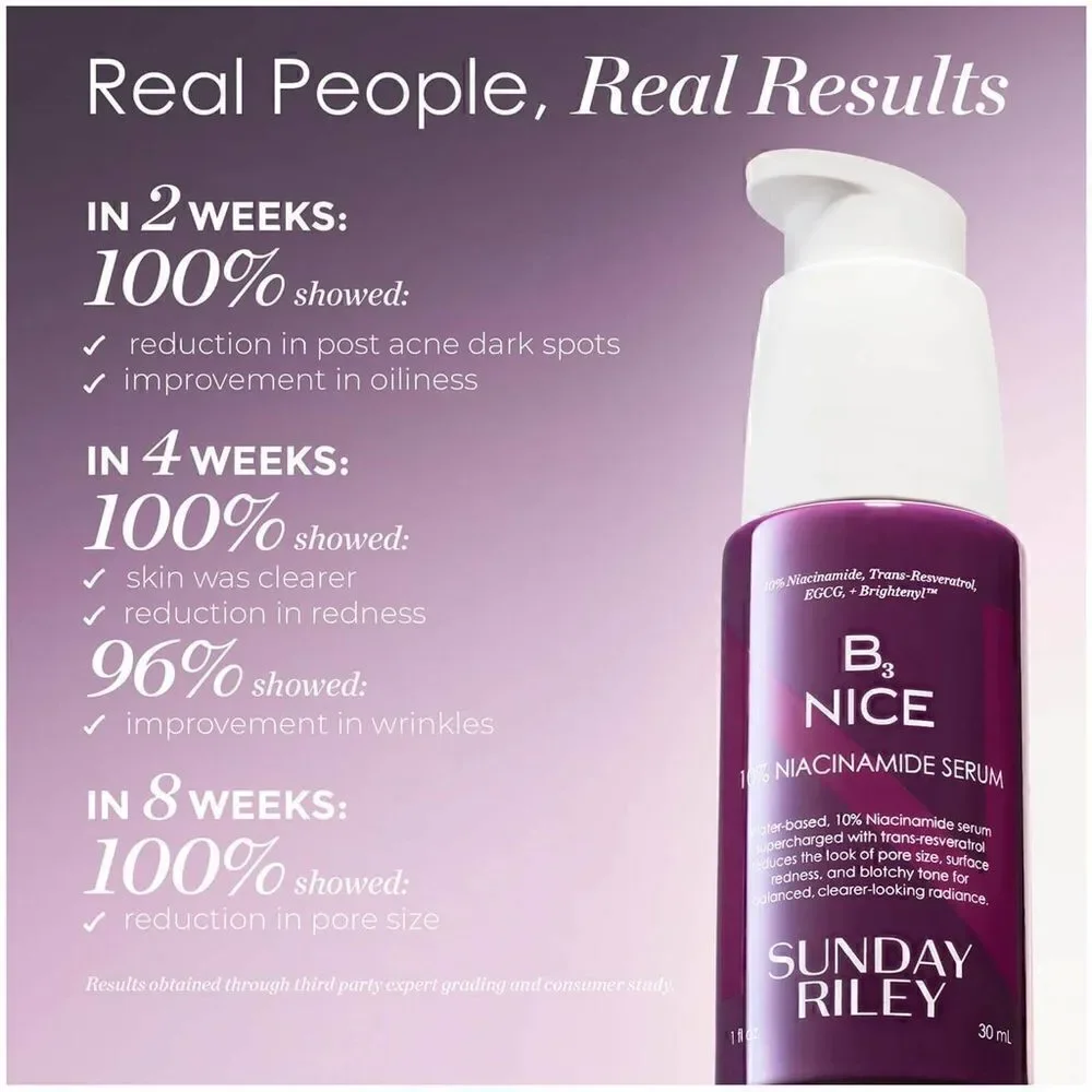 Sunday Riley Be Nice 10% Niacinamide Serum 30ml brand new in box